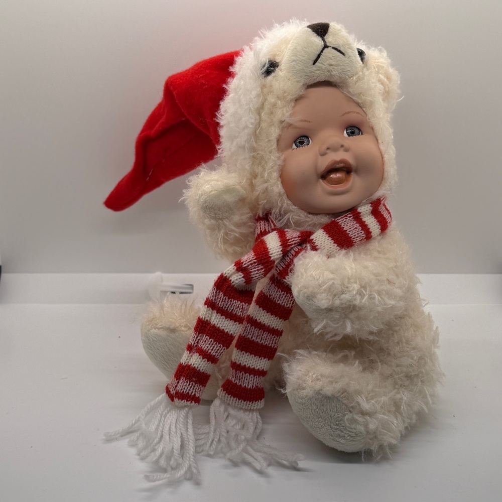 Northlight Collectible Christmas Doll‎ with Red Hat and Scarf 8”